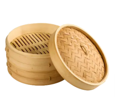 2 layer bamboo steamer