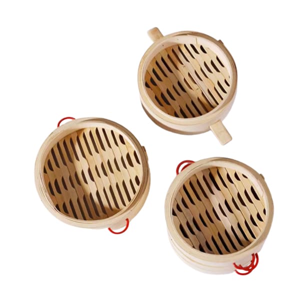 Bamboo Steamer with Different Handles